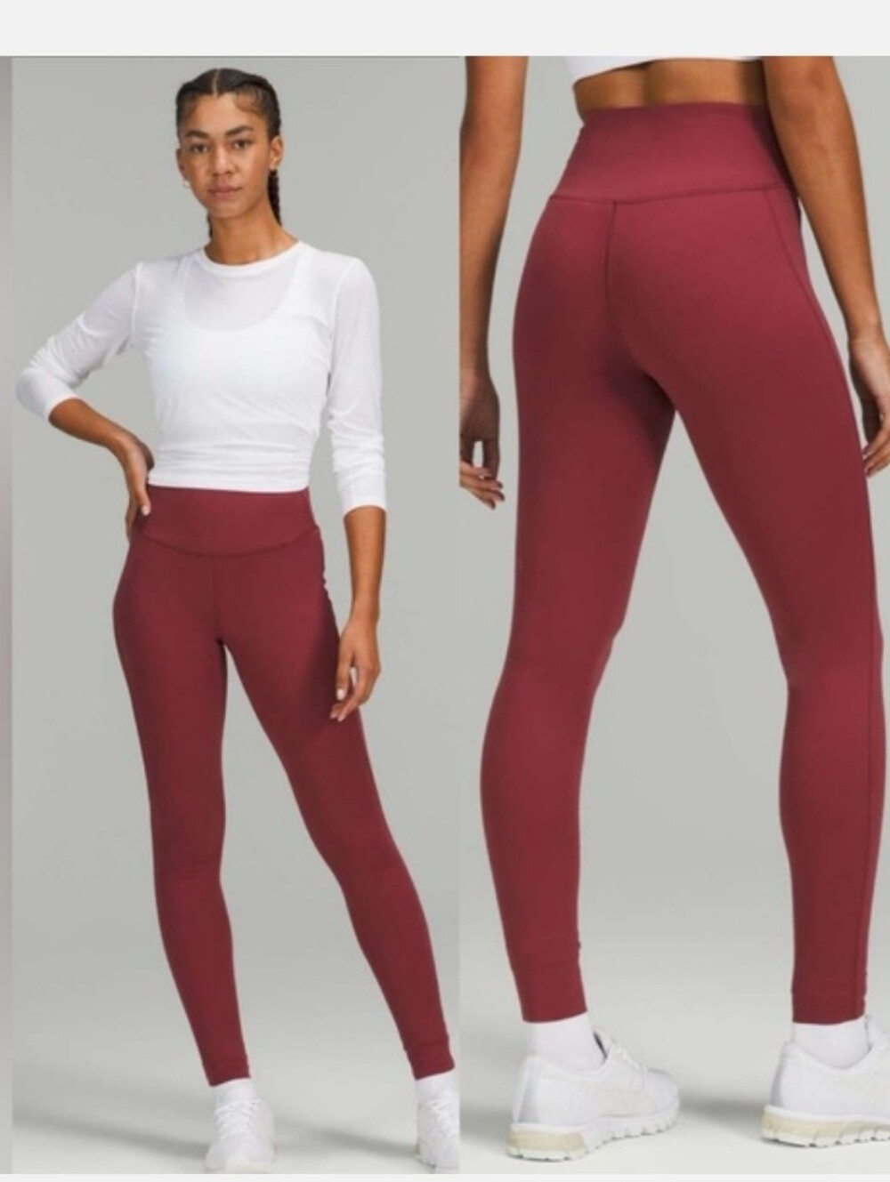 Lululemon Base Pace High-Rise Tight 28" Brushed Nulux‎ Mulled Wine